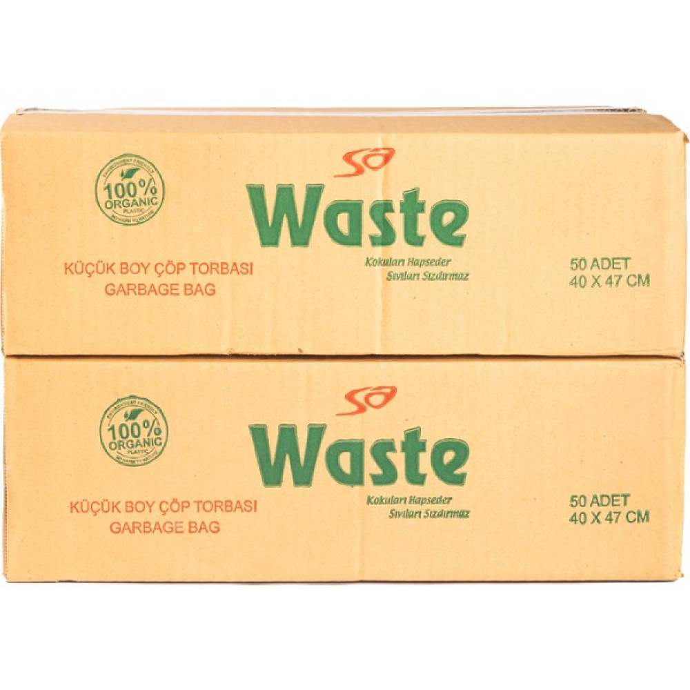 Sa Waste Küçük Boy Çöp Poşeti 40*47 cm 50'li 2 Koli 4000 Adet - KÜÇÜK BOY ÇÖP POŞETİ Çöp Poşetleri Fiyatı