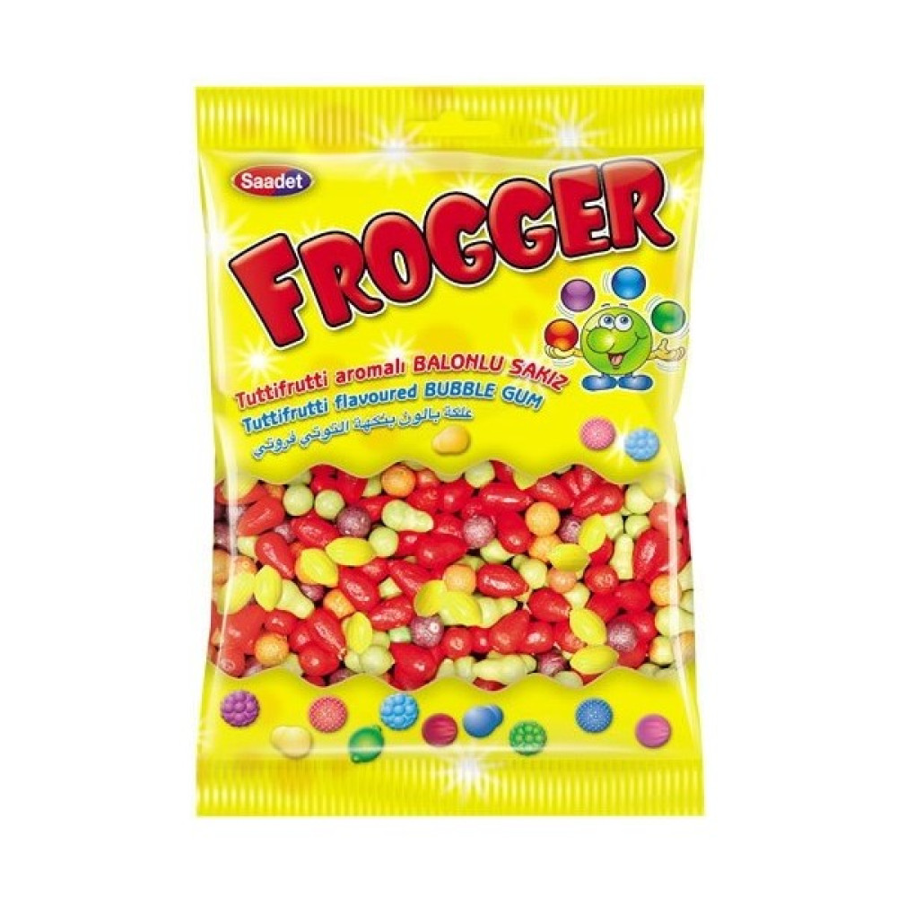 Saadet Frogger Tutti Frutti Aromalı Dökme Sakız 1 kg Şekerleme Sakız Fiyatı