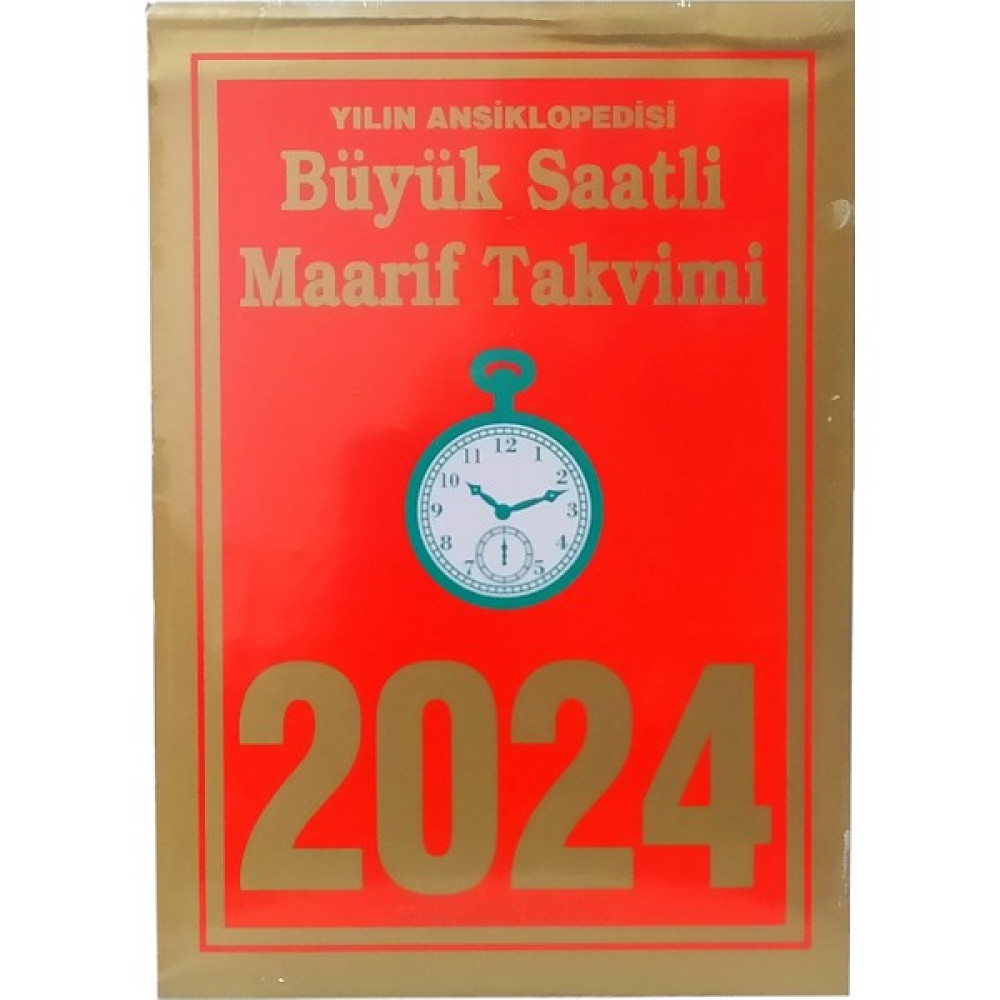 Saatli Maarif 2024 Büyük Boy Takvimi Takvim Fiyatı