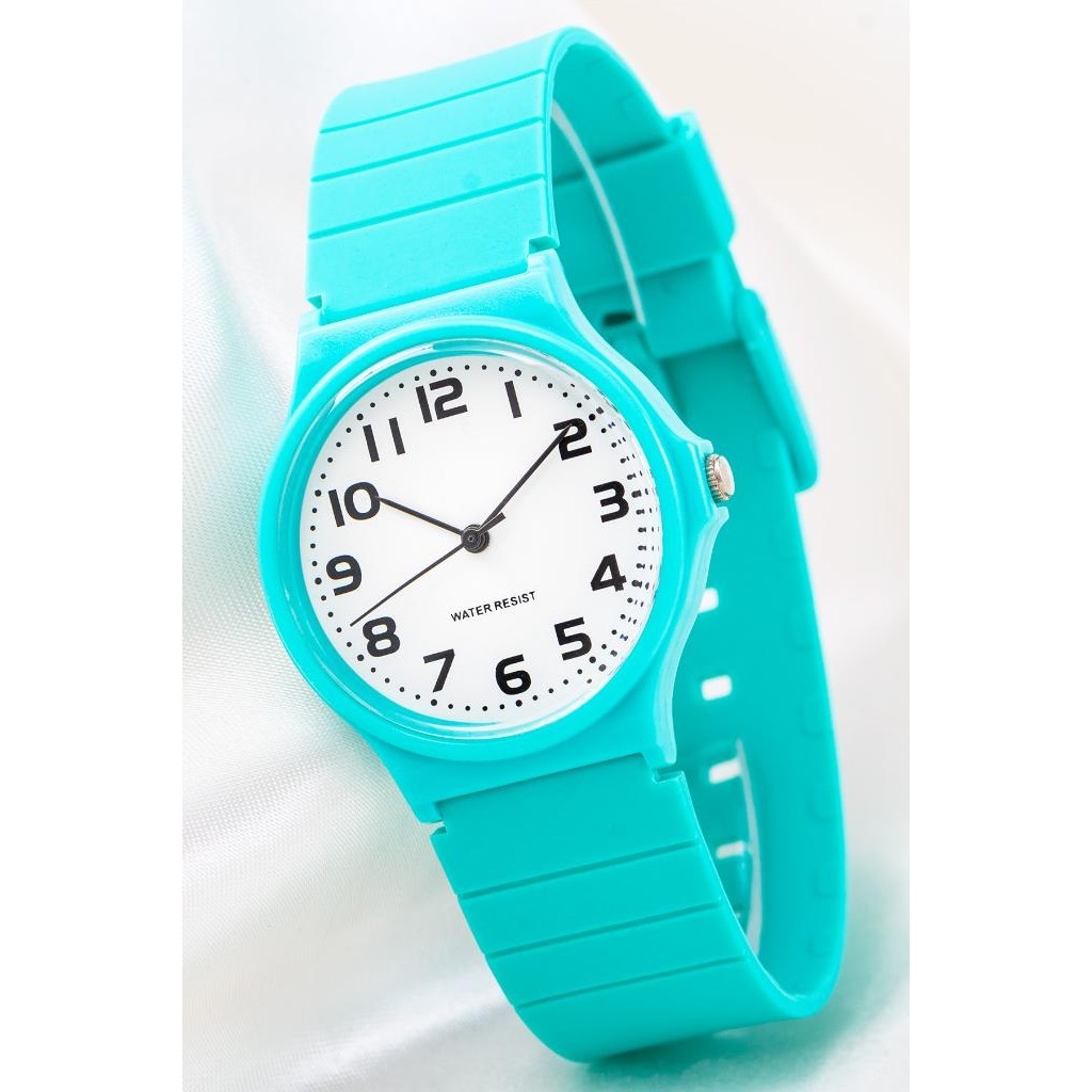 Saattino Unisex Rakamlı Kol Saati Silikon Kordon Spor Model Bayan Saati ST-304188 - Turkuaz Diğer Fiyatı