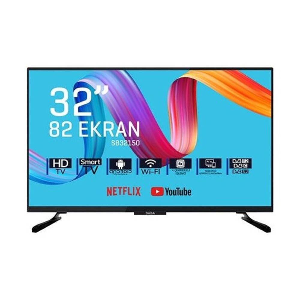 Saba SB32150 32" 80 Ekran Uydu Alıcılı HD Android Smart LED TV Televizyonlar Fiyatı