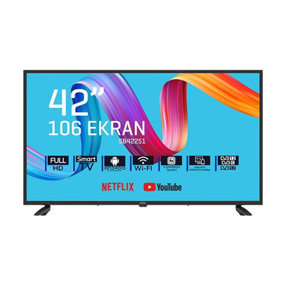Saba SB42251 42" 106 Ekran Uydu Alıcılı Full HD Android Smart LED TV Televizyonlar Fiyatı