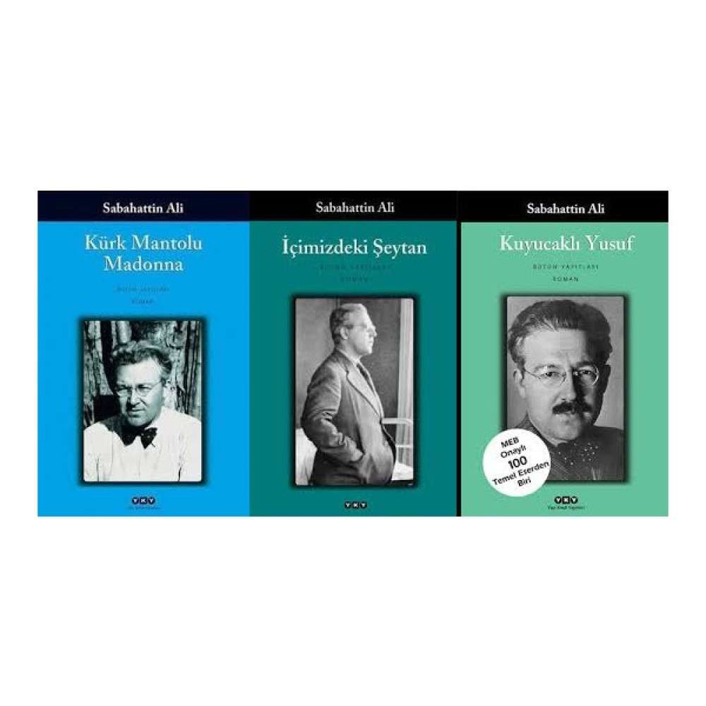 Sabahattin Ali 3 Kitap Set (Kürk Mantolu Madonna, Içimizdeki Şeytan, Kuyucaklı Yusuf) Türk Klasikleri Fiyatı