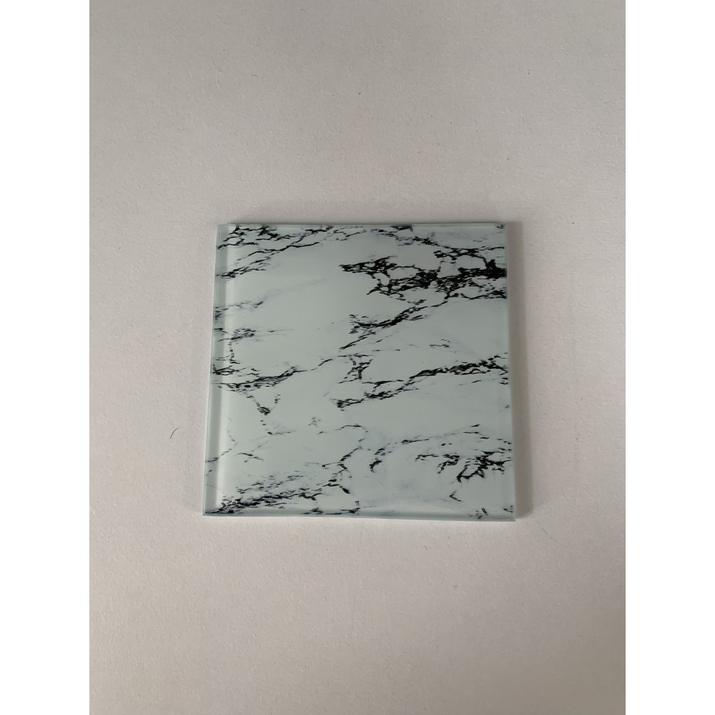 Saban 10x10cm - Beyaz Mermer, Cam Bardak Altlığı - Sunumluk - 0 - 99 ml Fincan / Bardak / Kahve Takımı Fiyatı