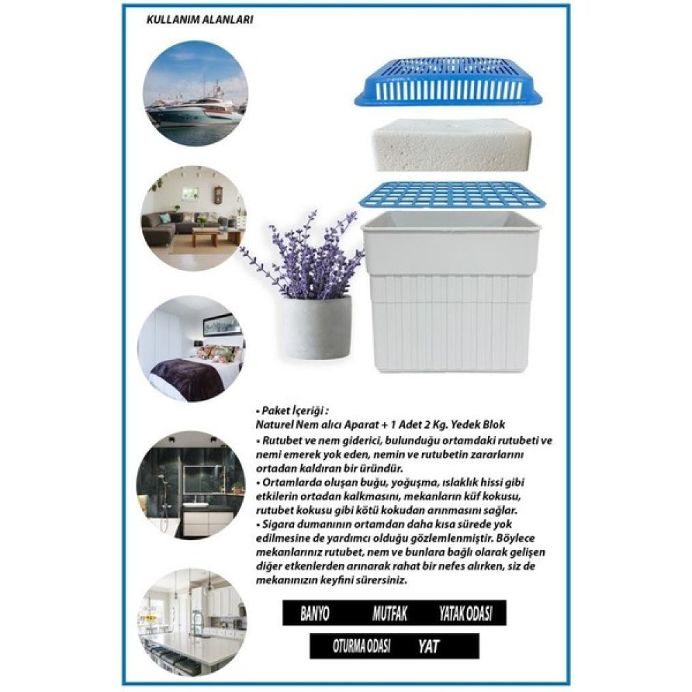 Saban 2 Kg. Dikdörtgen Nem Alıcı Aparat Lavanta ( 2 Kg. Blok ) - 2 kg Nalburiye & Hırdavat Fiyatı