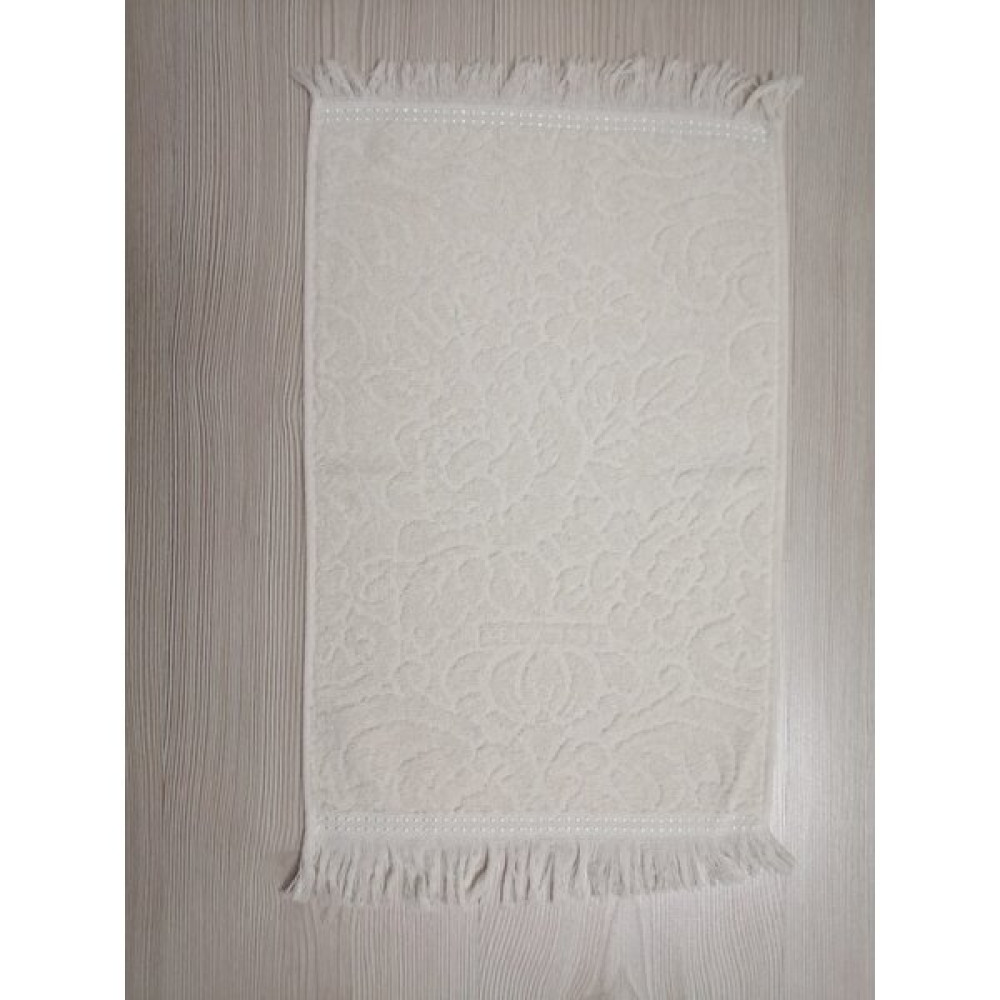 Saber Florance Pamuk Jakarlı Havlu 30X50 cm - 30 x 50 cm - Krem El / Yüz Havlusu Fiyatı
