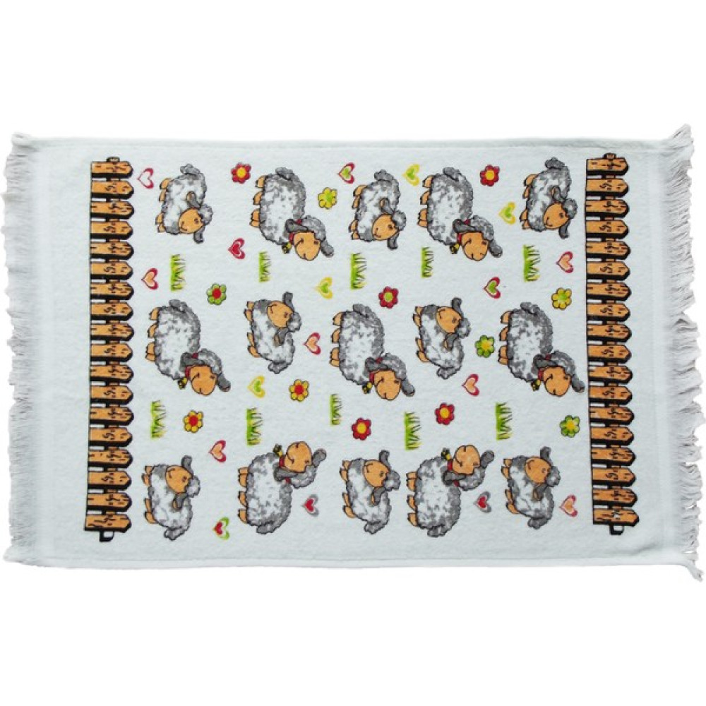Saber Kuzulu Kadife 2'Li Mutfak Havlu Seti 40X60 cm Baskılı Kurulama Havlusu - 40 x 60 cm - Krem El / Yüz Havlusu Fiyatı