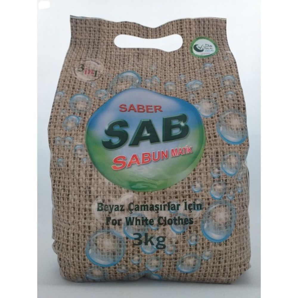 Saber Sab Sabunmatik Konsantre Çamaşır Tozu Beyazlar İçin 3 kg Çamaşır Deterjanı Fiyatı