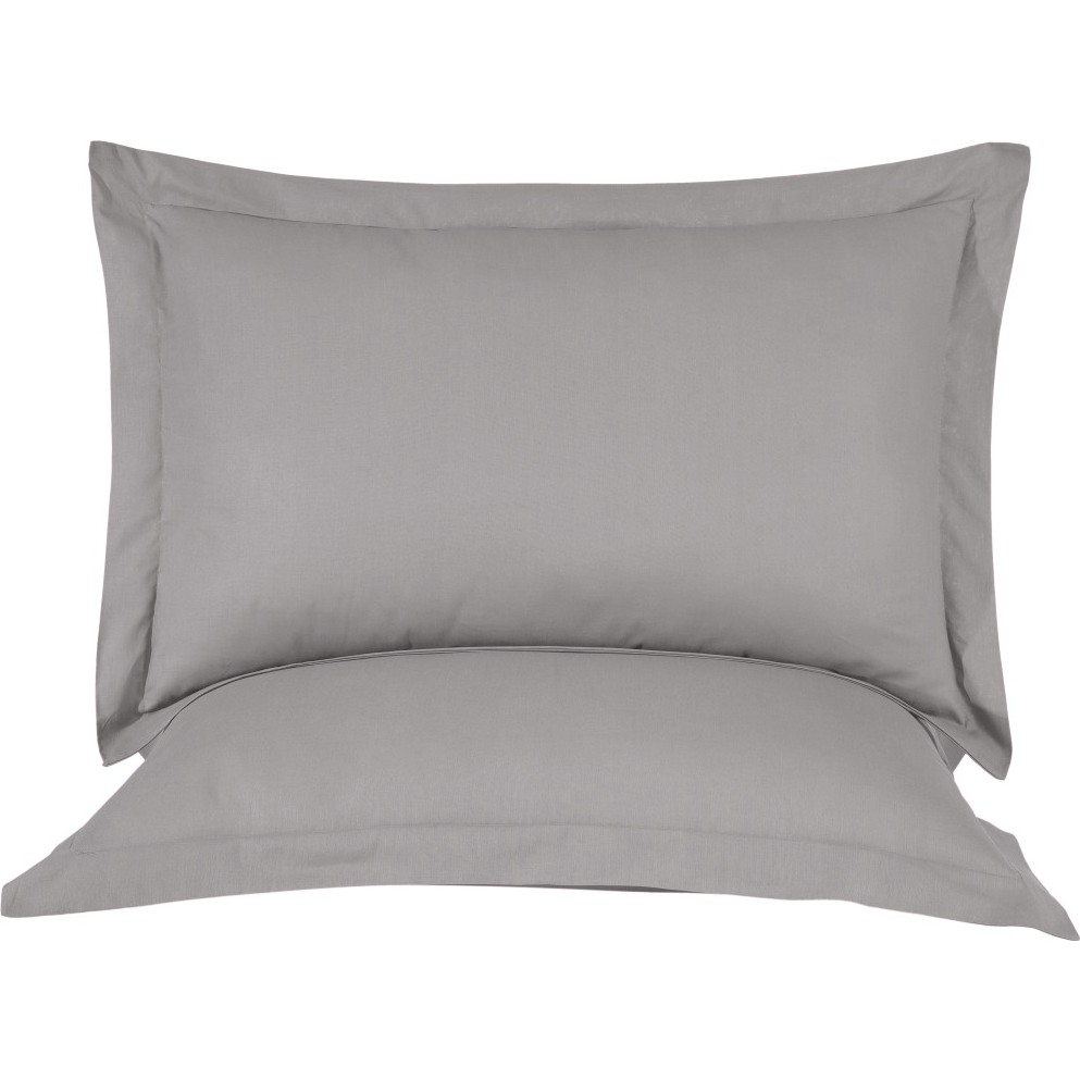 Sabia %100 Pamuk Soft Touch 50X70CM Oxford Yastık Kılıfı Seti - Gri - 50x70 Yastık Kılıfı Fiyatı