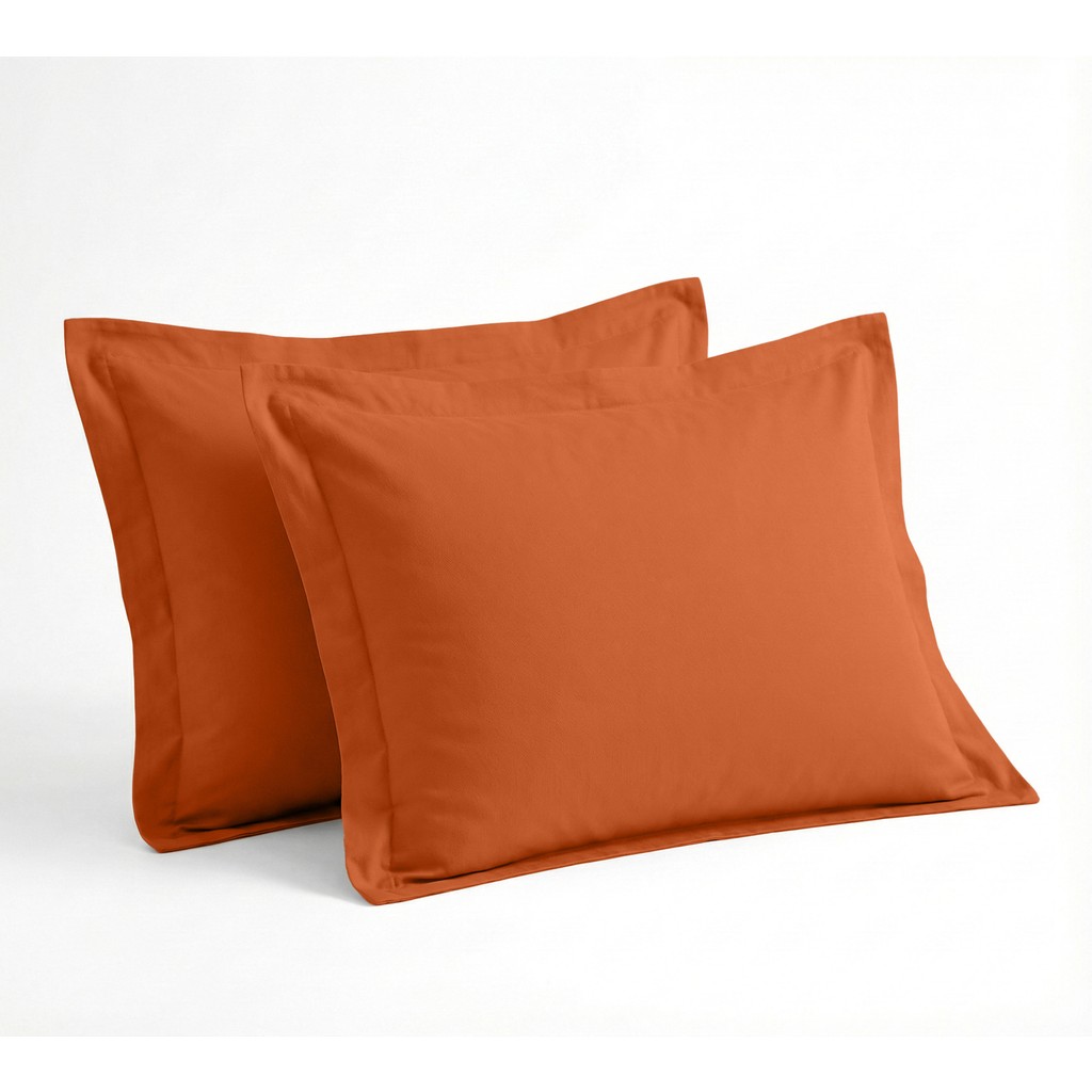 Sabia %100 Pamuk Soft Touch 50X70CM Oxford Yastık Kılıfı Seti - Kiremit - 50x70 Yastık Kılıfı Fiyatı