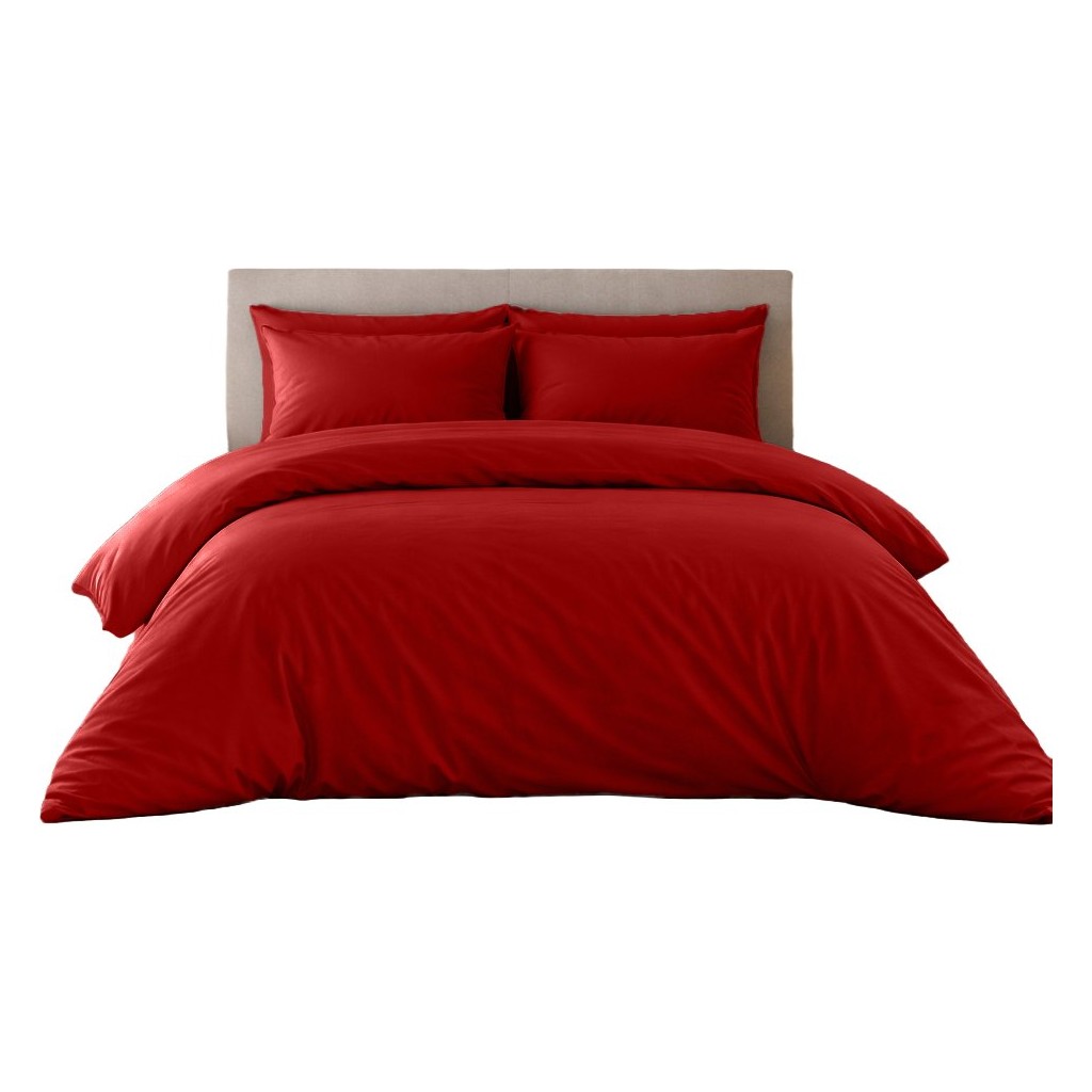 Sabia %100 Pamuk Tek Kişilik Nevresim Takımı 120X200 cm +37 cm Yüksekliğe Kadar Uygun – 2 Yastıklı - Kırmızı - 120 x 200 cm Nevresim Takımı Fiyatı