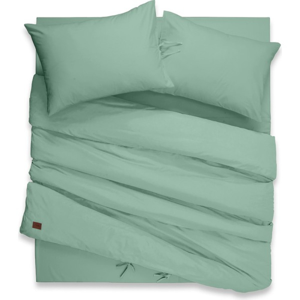 Sabia Monocolor %100 Pamuk Tek Kişilik Nevresim Takımı (Düz Çarşaf) - Su Yeşili - 100 x 200 cm Nevresim Takımı Fiyatı