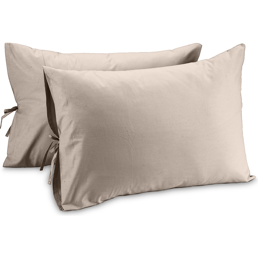 Sabia Soft Touch %100 Pamuk 50X70 cm Bağcıklı Yastık Kılıfı Seti - Taş Yastık Kılıfı Fiyatı
