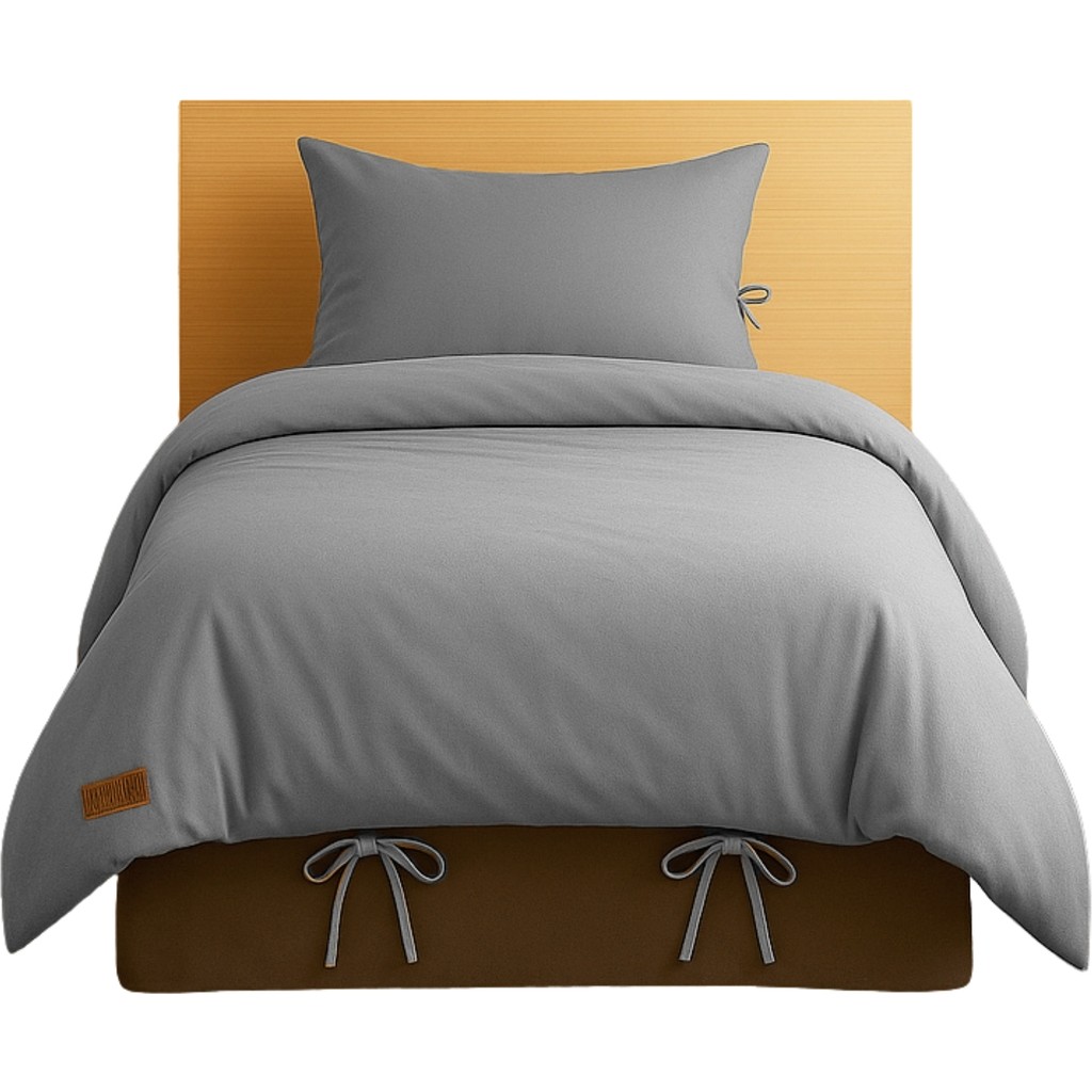 Sabia Soft Touch %100 Pamuk 62 Tel – 100X200 cm + 37 cm Yükseklik Tek Kişilik Nevresim Takımı - Gri - 100 x 200 cm Nevresim Takımı Fiyatı