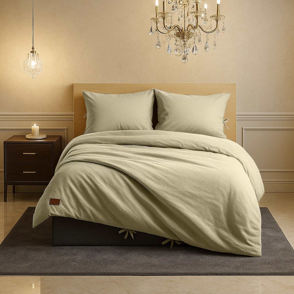 Sabia Soft Touch %100 Pamuk 62 Tel – 150X200 cm + 37 cm Yükseklik Çift Kişilik Nevresim Takımı - Taş - 150 x 200 cm Nevresim Takımı Fiyatı