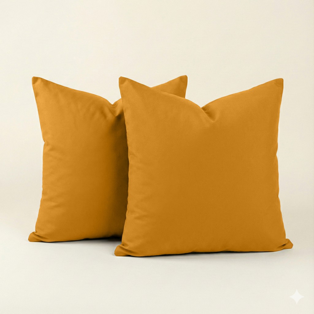 Sabia Soft Touch %100 Pamuk 62 Tel (155 Tc) 70X70 cm Yastık Kılıfı Seti - Hardal - 70 x 70 cm Yastık Kılıfı Fiyatı