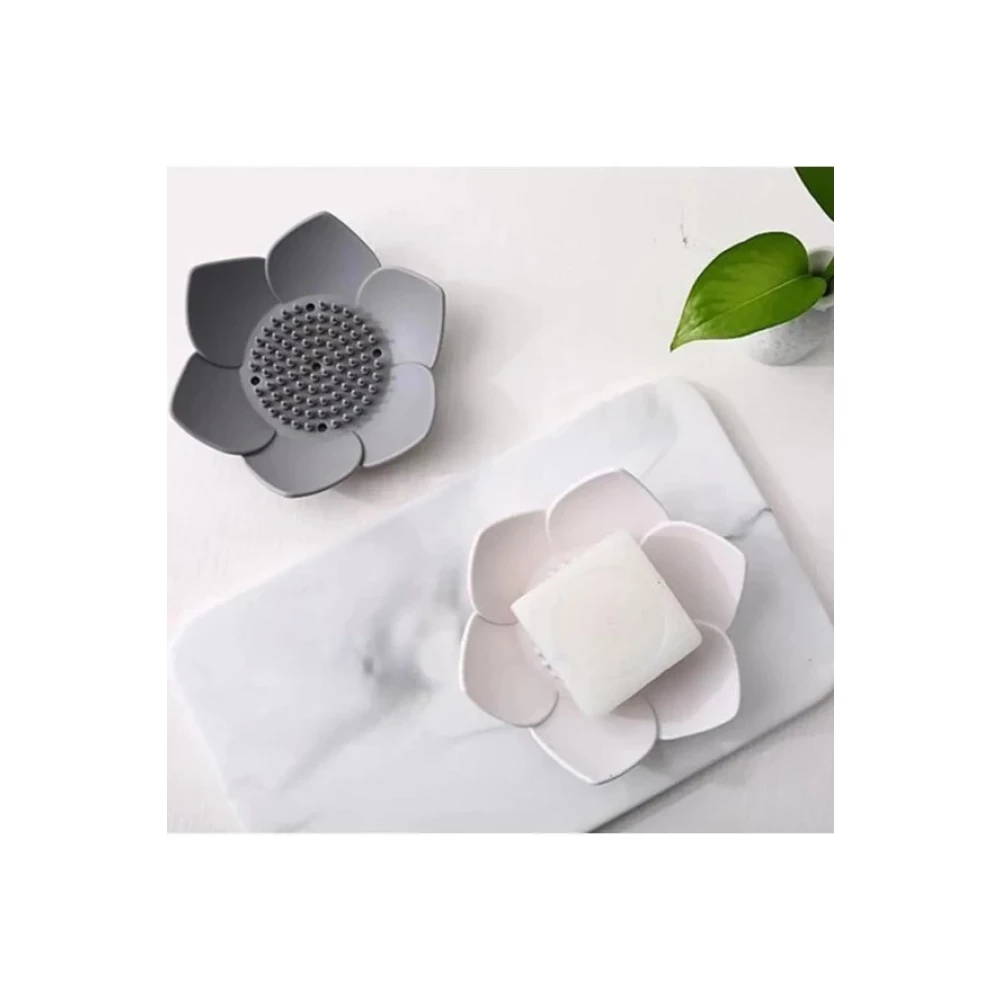 Sabunluk Lotus Tasarimli Sik Sabunluk Kati Sabunluk Su Giderli Sabunluk Beyaz Duş Jelleri ve Banyo Köpükleri Fiyatı