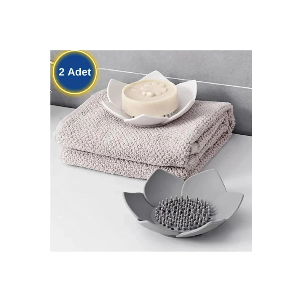 Sabunluk Lotus Tasarimli Sik Sabunluk Kati Sabunluk Su Giderli Sabunluk Sıyah Duş Jelleri ve Banyo Köpükleri Fiyatı