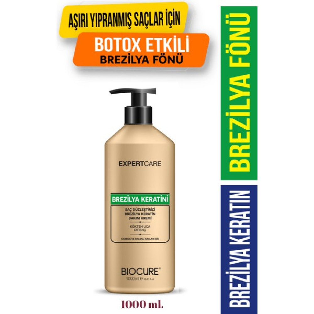 Saç Düzleştirici Keratin Bakımı Evde Uygulama Brezilya Fönü 1000 ml - Kokusuz Dumansız Saç Bakım Maskeleri & Serumlar & Spreyler Fiyatı
