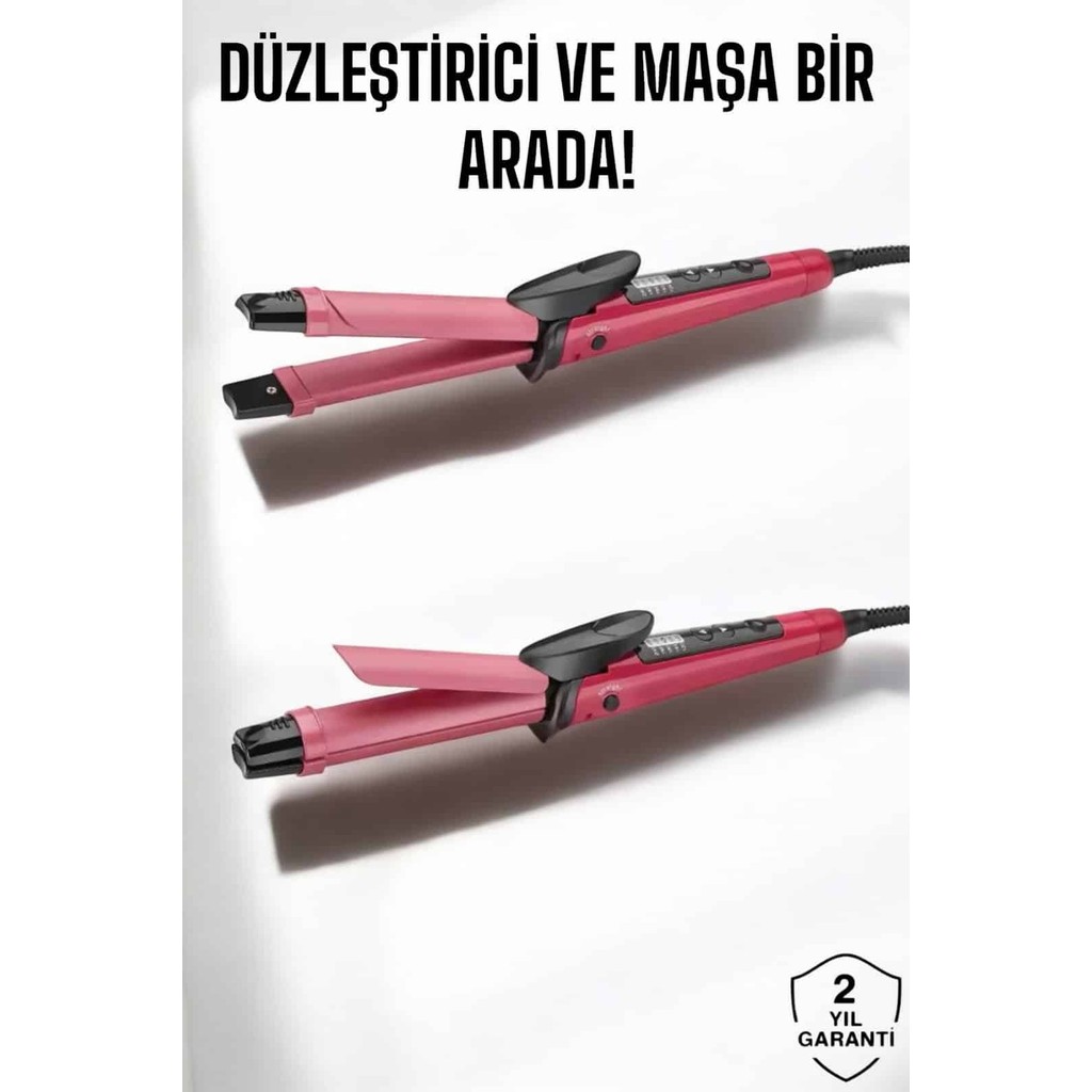 Saç Düzleştirici ve Maşa İkili Saç Şekillendirici 200°C Isı Kapasitesiyle Ergonomik Kullanım SSD / Solid State Drive Fiyatı