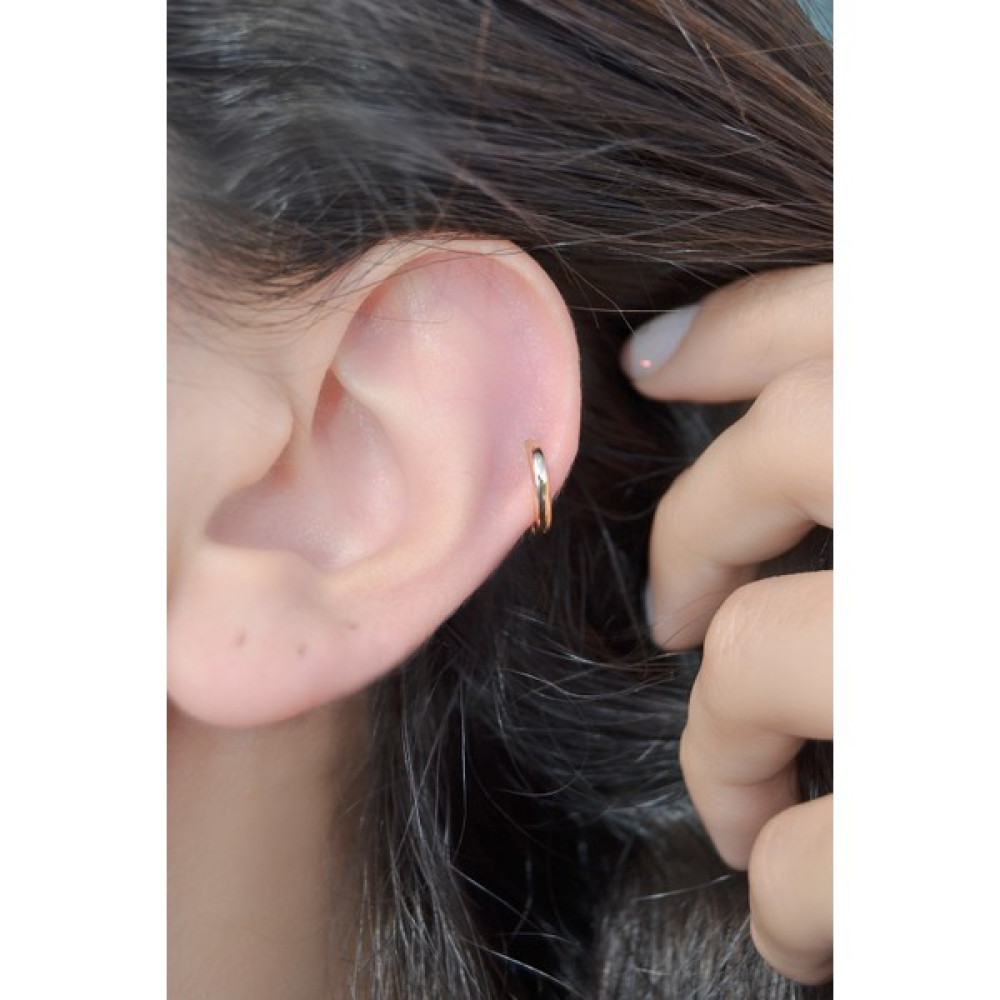 Sacce Scarves&Accessories 14K Gold Rengi Düz Halka Tragus Piercing Altın & Gümüş Piercing Fiyatı