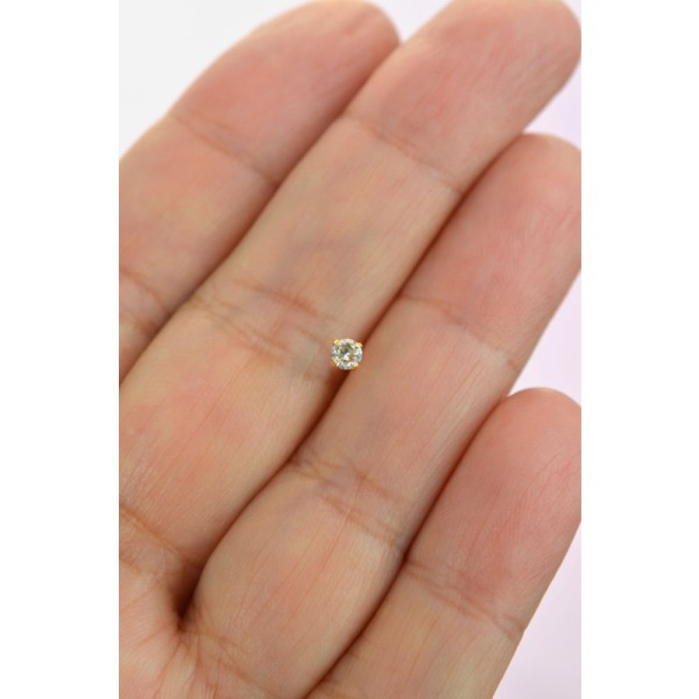 Sacce Scarves&Accessories 316 L Çelik 3 mm Tektaş Hızma Burun Piercingi Gold Renk Hızma Fiyatı