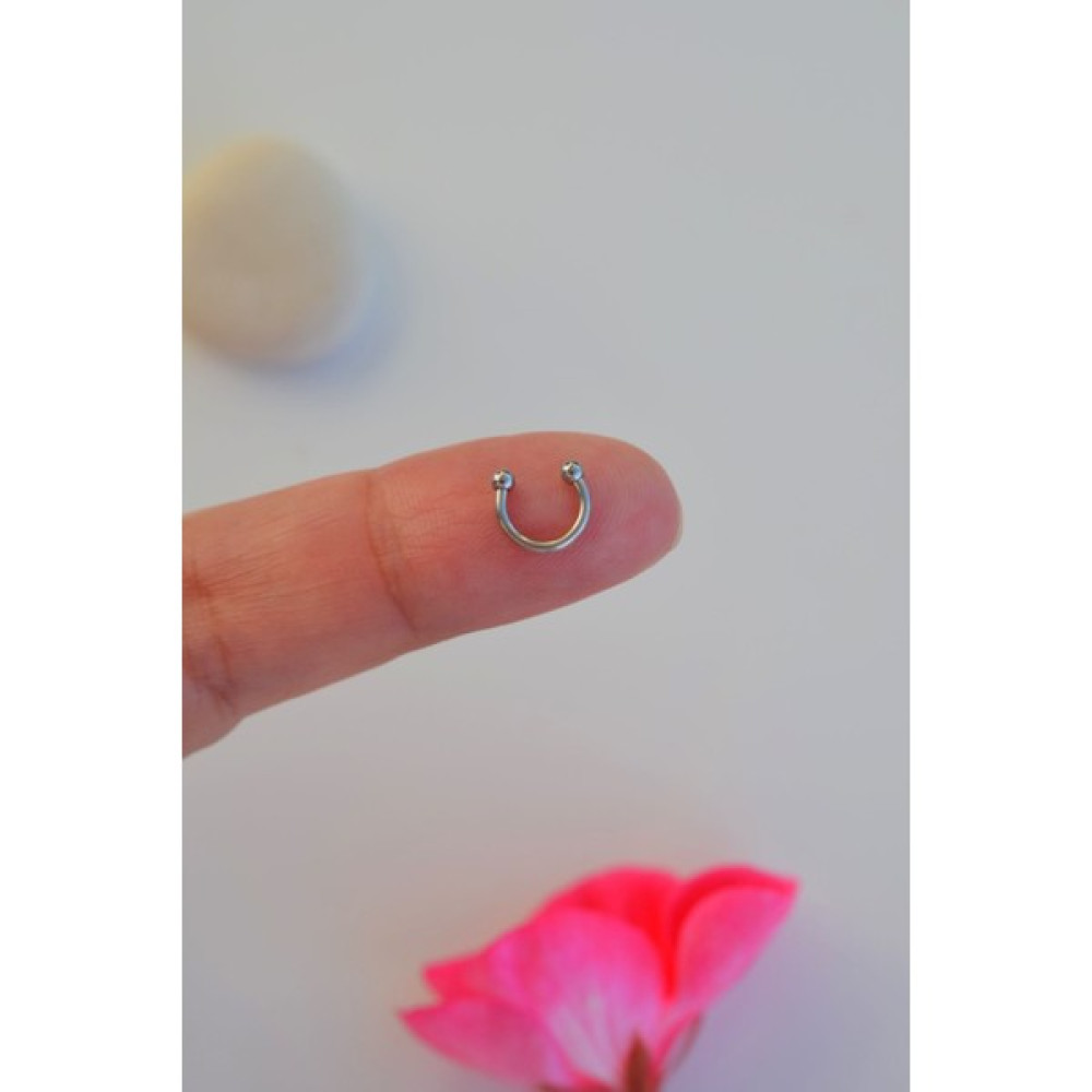 Sacce Scarves&Accessories 6 mm Gümüş Renk Mini Nokta Toplu Çelik Piercing Tragus Helix Kıkırdak Lob Daith Forward Helix Altın & Gümüş Piercing Fiyatı