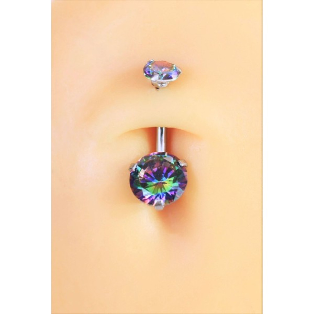 Sacce Scarves&Accessories Çelik Galaksi Hologram Tektaş Göbek Piercing Gümüş Renkli Altın & Gümüş Piercing Fiyatı