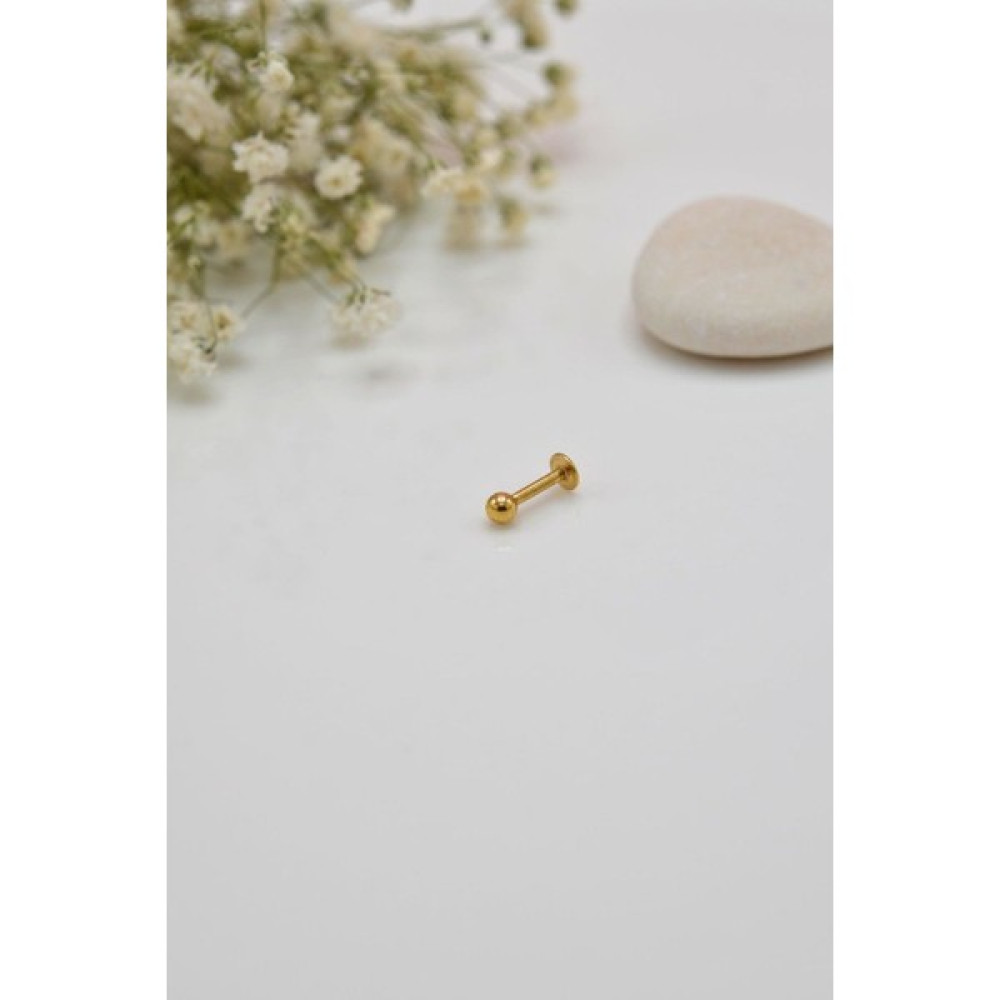 Sacce Scarves&Accessories Gold Çelik Top Piercing 6 mm - Beyaz Altın & Gümüş Piercing Fiyatı