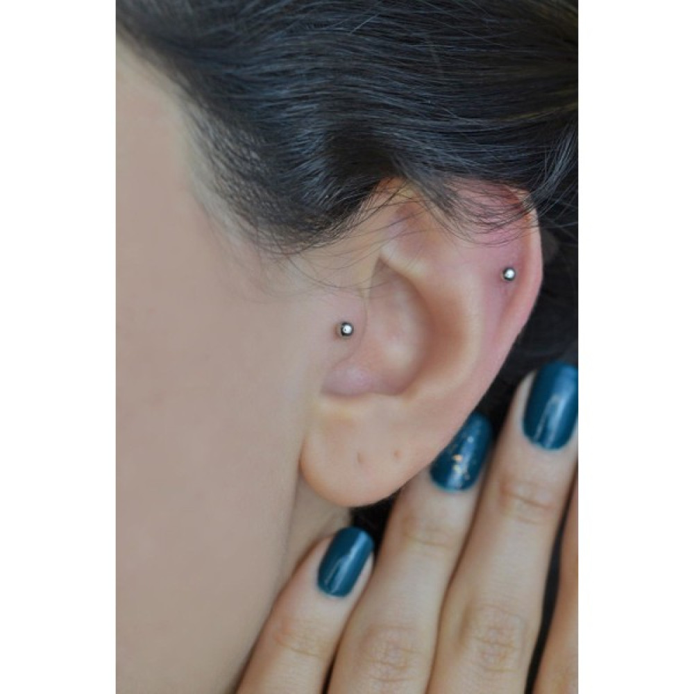 Sacce Scarves&Accessories Gümüş Renk Çelik Top Piercing 8 mm - Beyaz Altın & Gümüş Piercing Fiyatı