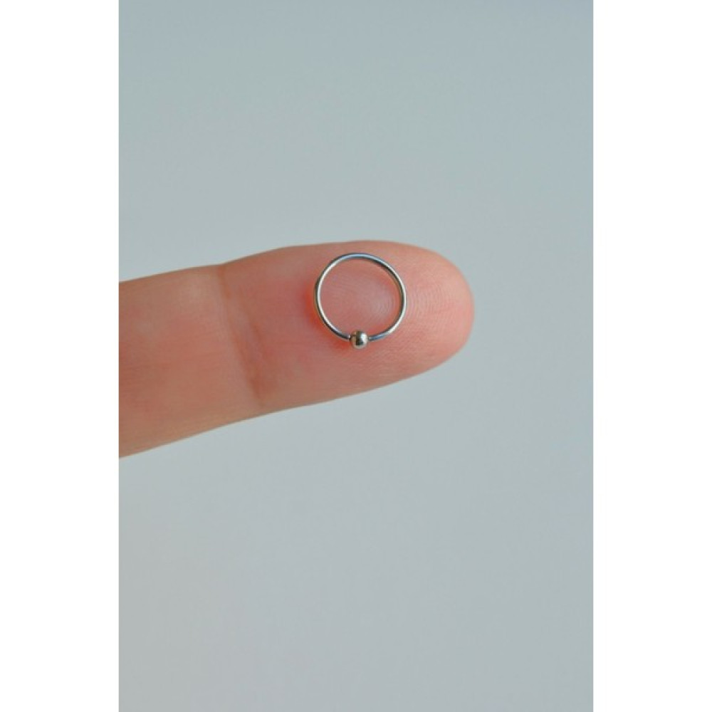 Sacce Scarves&Accessories Gümüş Renkli Mini Topçuklu 8 mm Çelik Halka Hızma Burun Piercingi Hızma Fiyatı