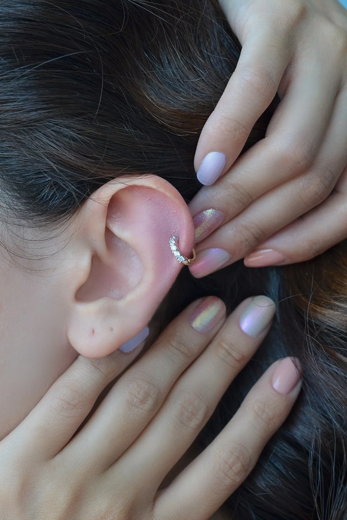 Sacce Scarves&Accessories Halka Piercing Tragus Helix Kıkırdak Küpe Tek Beden Beden Altın & Gümüş Piercing Fiyatı