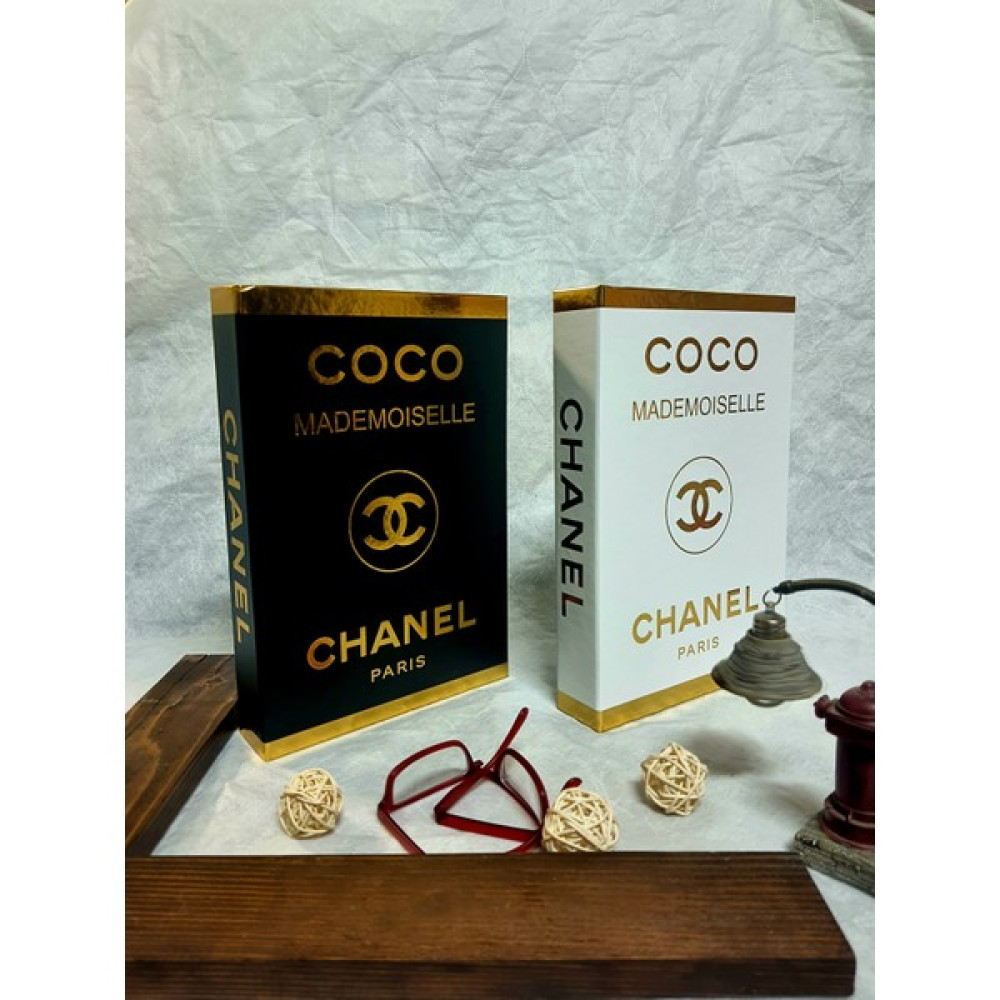 Saccura Dekor 2'li Set Chanel Siyah&beyaz&altın Set Dekoratif Kitap Kutu Set Eşya Saklama Kutusu Fiyatı