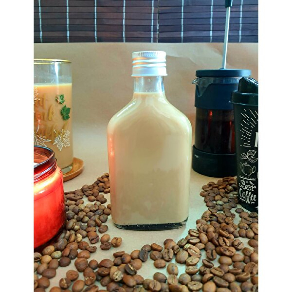 Saccura Dekor Cold Brew Kahve Şişesi 200 cc Gümüş Kapak Yassı Cam Şişe Sürahi Fiyatı