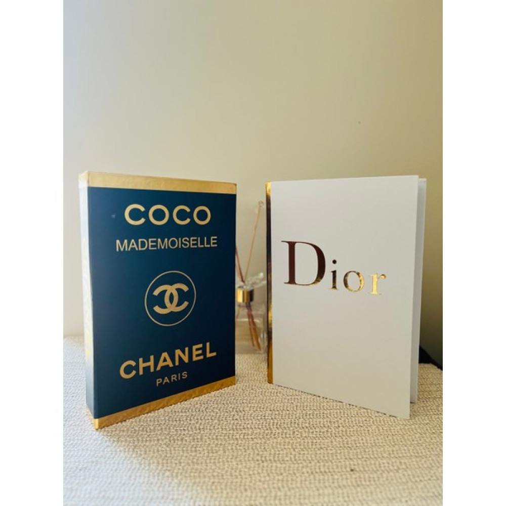 Saccura Dekor Dekoratif Kitap Kutu Seti, Chanel Siyah&altın Dior Beyaz&altın 2li Gold Set, Kitap Kutu Eşya Saklama Kutusu Fiyatı