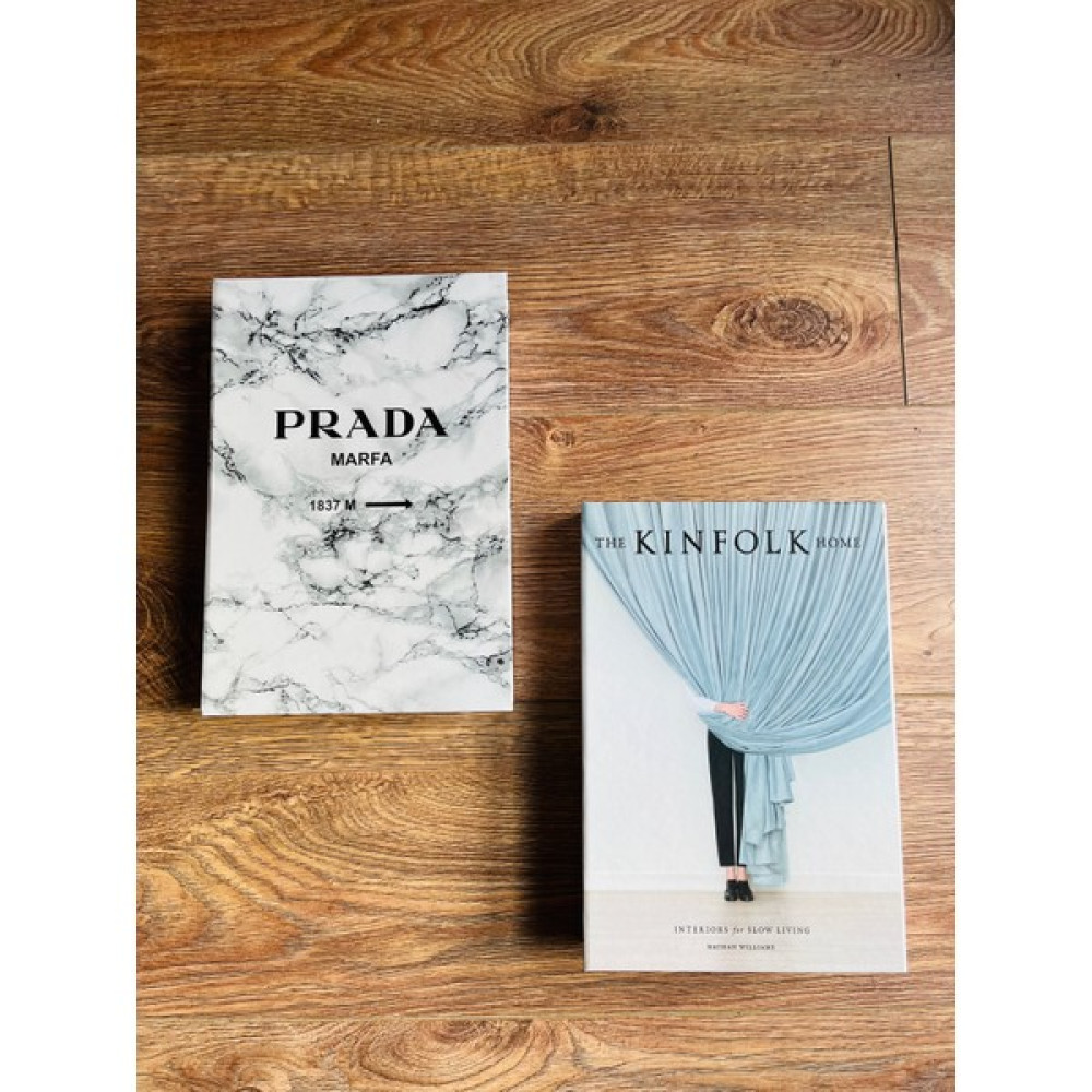 Saccura Dekor Dekoratif Kutu Prada & Kinfolk Dekoratif Kitap Kutusu - Gri Eşya Saklama Kutusu Fiyatı
