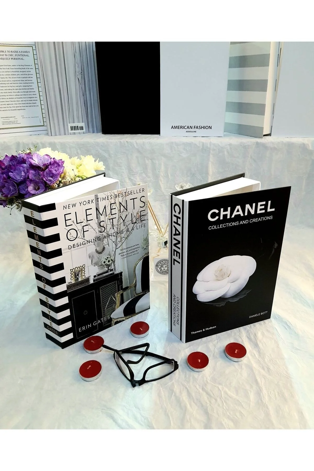 Saccura Dekor Element & Chanel Siyah&beyaz 2lii Set Dekoratif Kitap Kutu Set" Ev & Dekorasyon Aksesuarları Fiyatı
