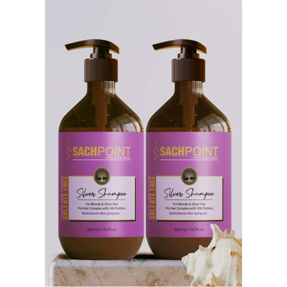 Sachpoint Silver Şampuan Mor Şampuan Sarı Saçlar Için Özel Turunculaşma Karşıtı Şampuan 2li 500ml Şampuan ve Saç Kremi Fiyatı
