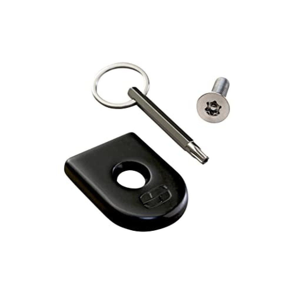 Saddlemen Black Fender Tab Cover & ATAB 1/4"-20 Seat Security Screw (8910B)