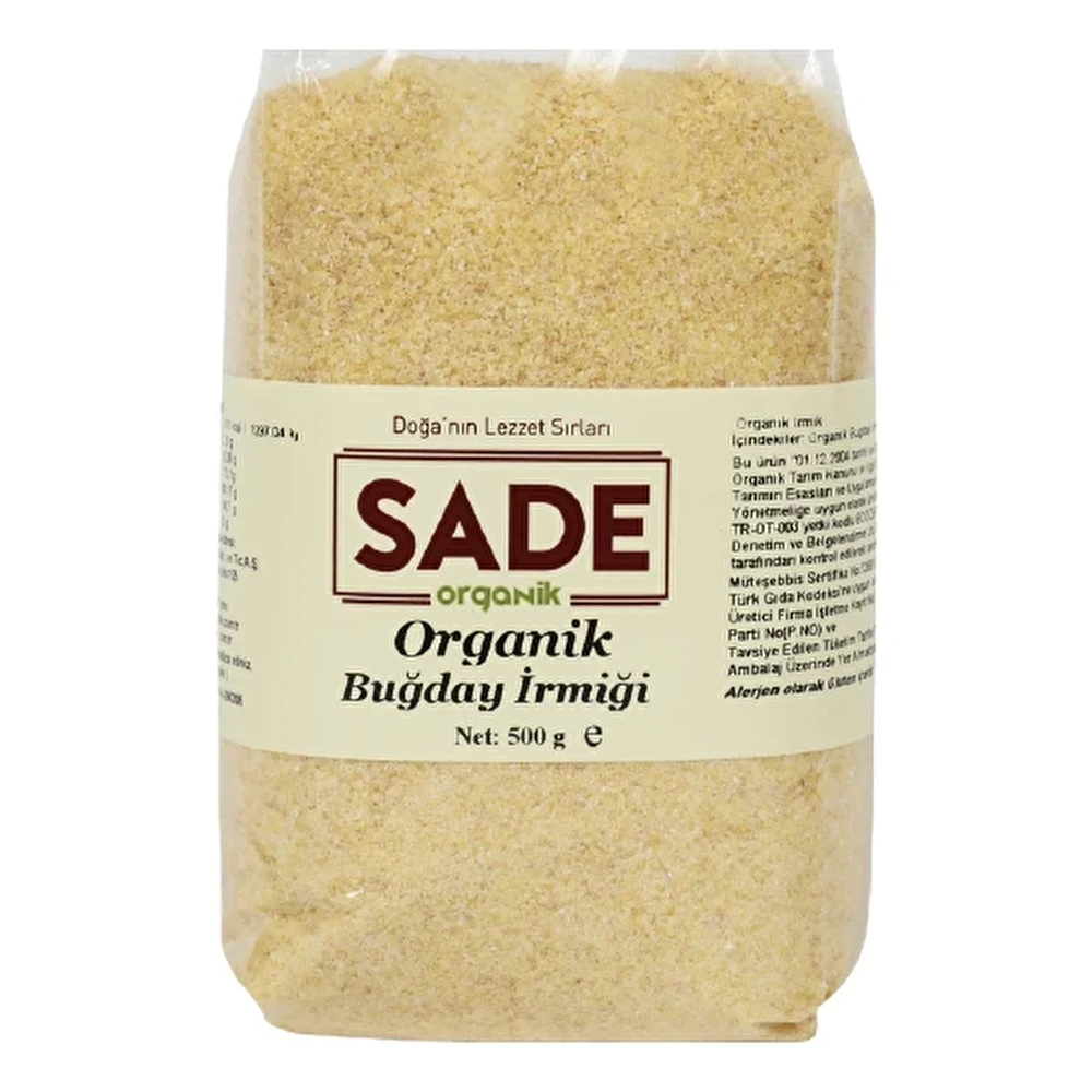 Sade Organik Buğday İrmiği 500 g Organik Ürünler Fiyatı