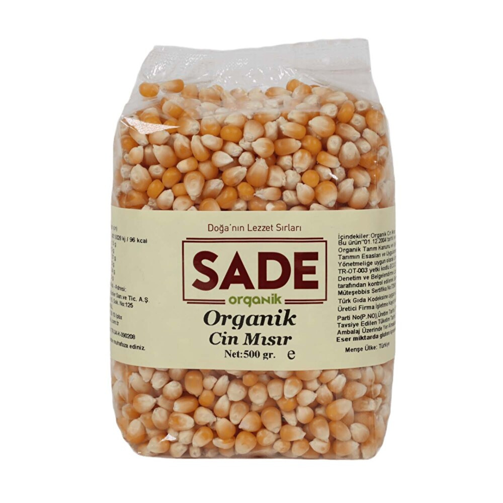 Sade Organik Cin Mısırı 500 g Organik Ürünler Fiyatı