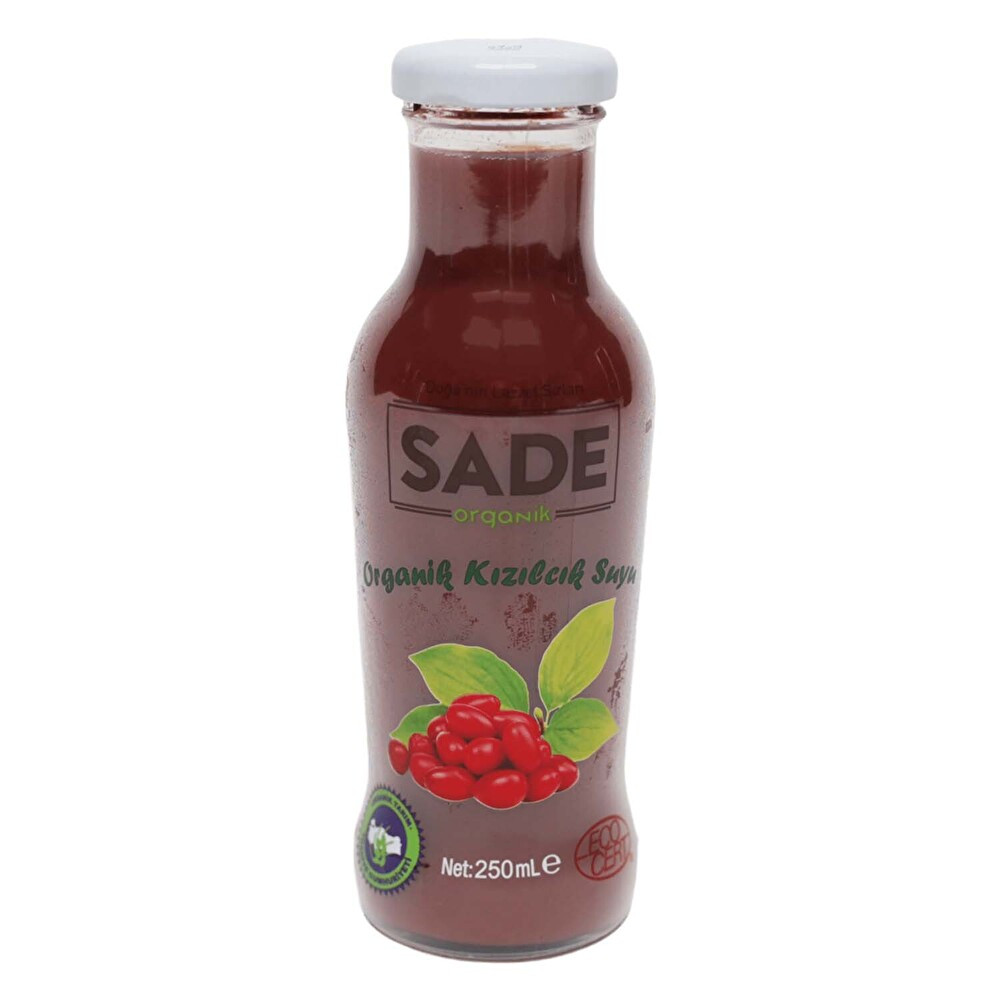 Sade Organik Kızılcık Suyu 250 ml Organik Ürünler Fiyatı