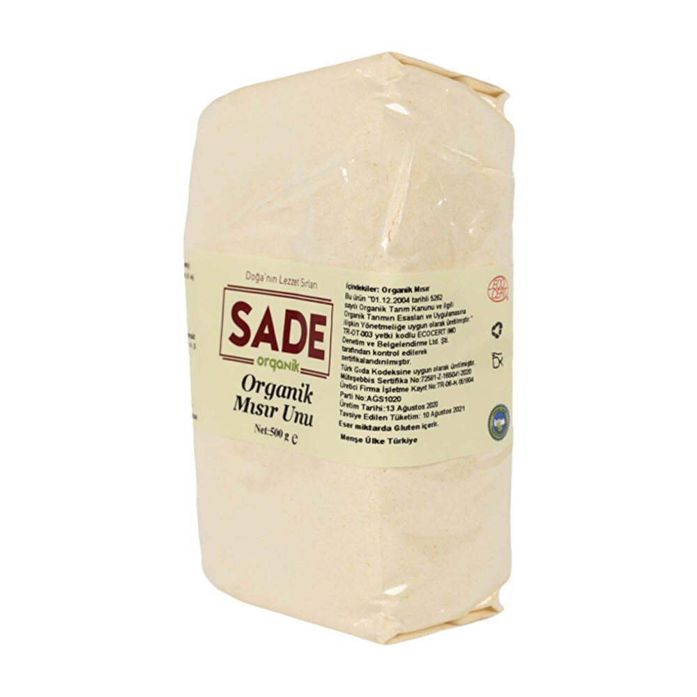 Sade Organik Mısır Unu 500 g Organik Ürünler Fiyatı