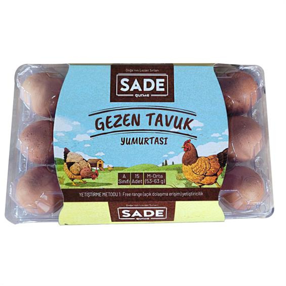 Sade Organik Serbest Gezen Tavuk Yumurtası 15li Yumurta Fiyatı