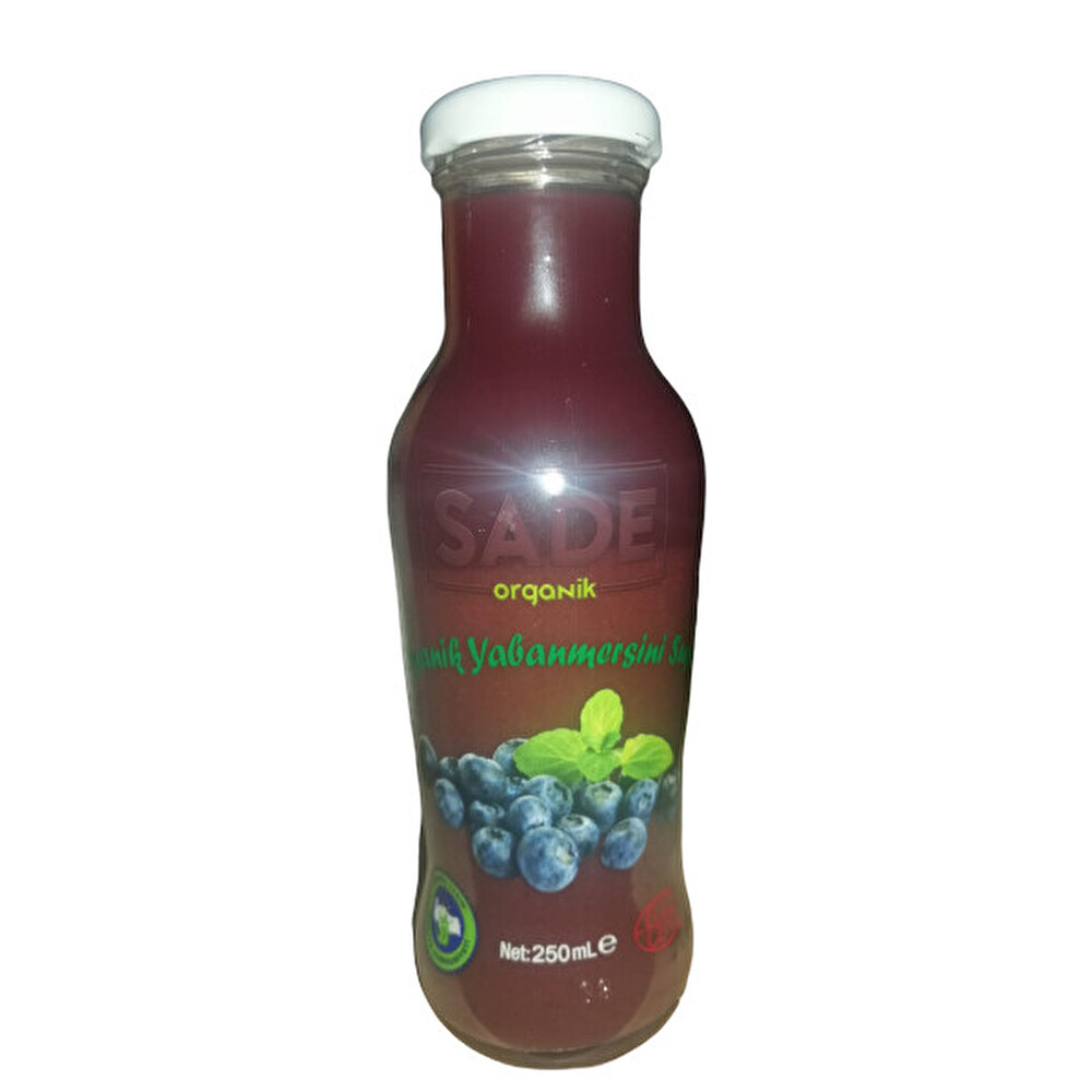 Sade Organik Yaban Mersini Suyu 250 ml Organik Ürünler Fiyatı