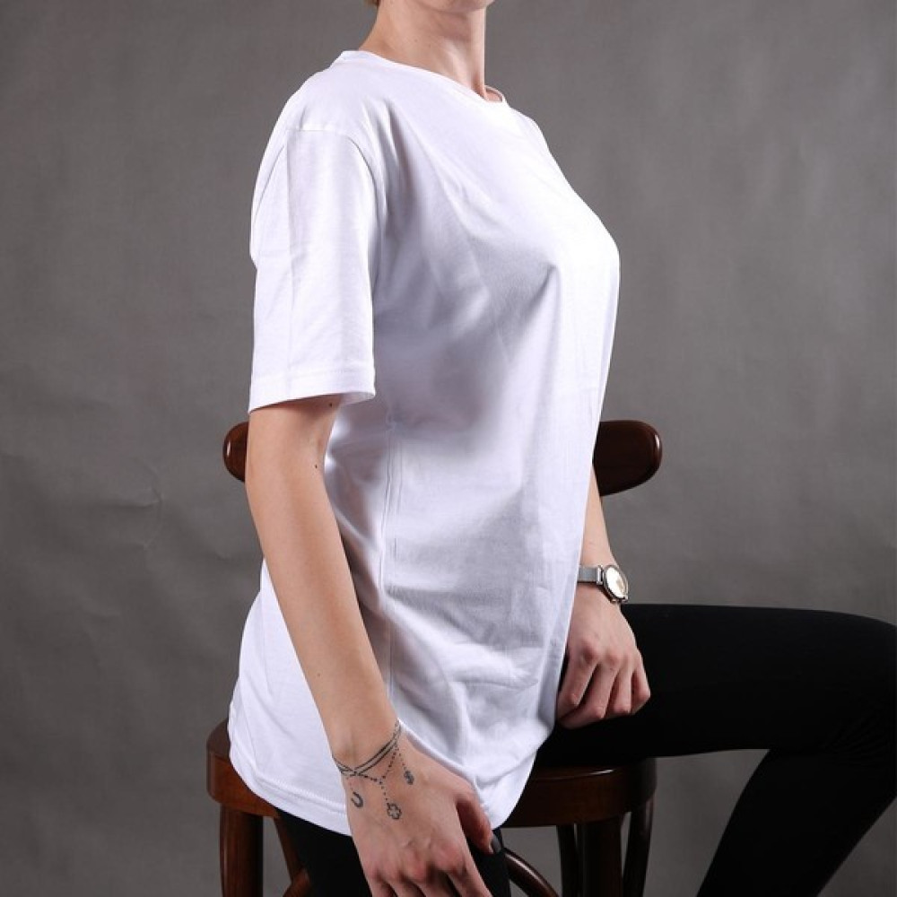 Sade Renk Saderenk Beyaz Basic T-Shirt Erkek T-shirt Fiyatı