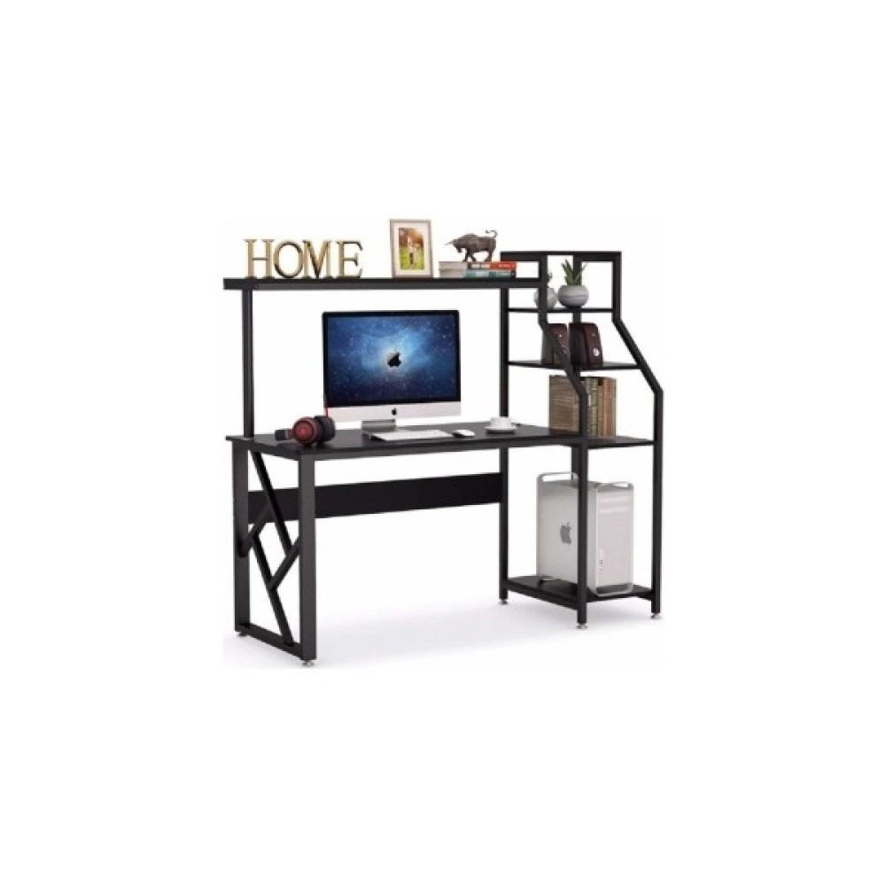 Sadece Onda Kitaplıklı Bilgisayar ve Çalışma Masası - 150 x 60 x 140 cm - Ceviz Çalışma Masası Fiyatı