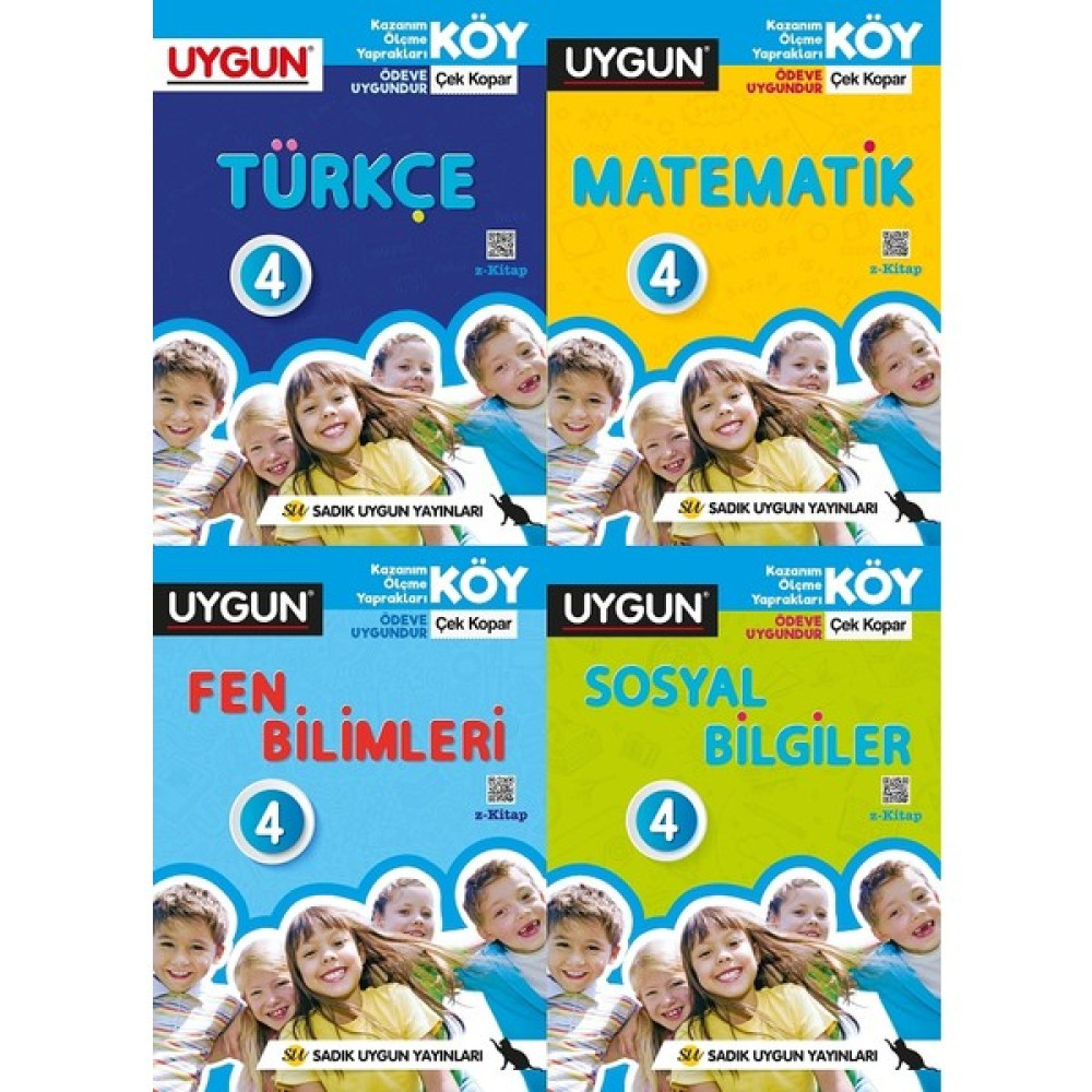 Sadık Uygun Yayınları 4.sınıf Köy Yaprak Testleri 4.kitap Tüm Dersler Fiyatı