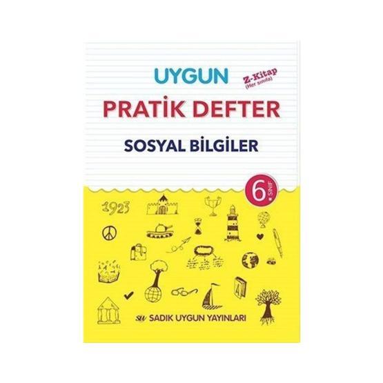 Sadık Uygun Yayınları 6.Sınıf Sosyal Bilgiler Pratik Defter