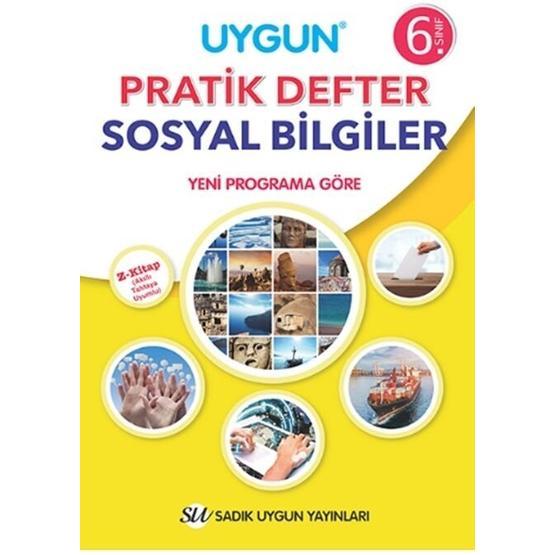 Sadık Uygun Yayınları 6.Sınıf Sosyal Bilgiler Pratik Defter